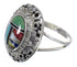 Sterling Silver Multicolor Southwestern Ring Size 5-1/4 YX70976